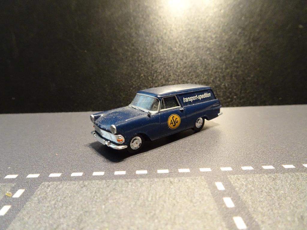 759 brekina opel rekord p asg transport zweden 1:87 truck, Ophalen of Verzenden, Nieuw, Auto, Brekina