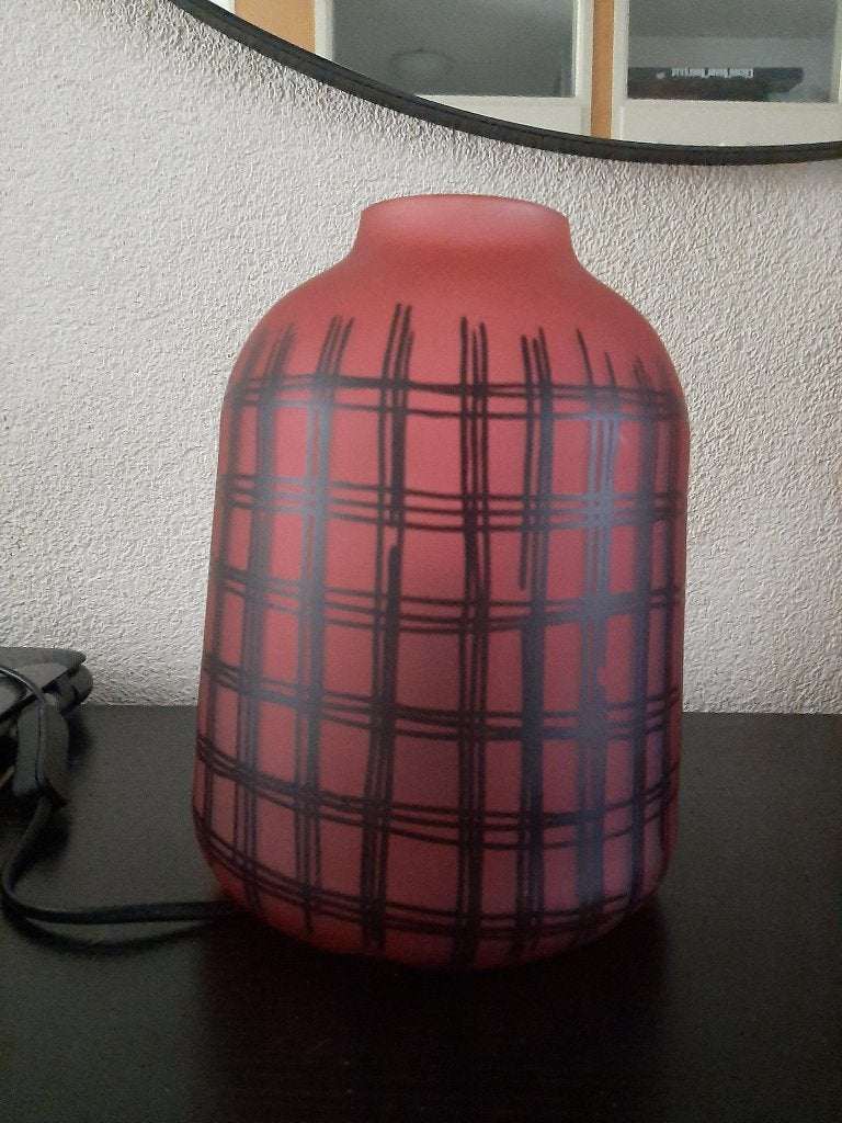 Ikea tafellamp, 24 cm, E14 (klein), Ophalen of Verzenden, Rood