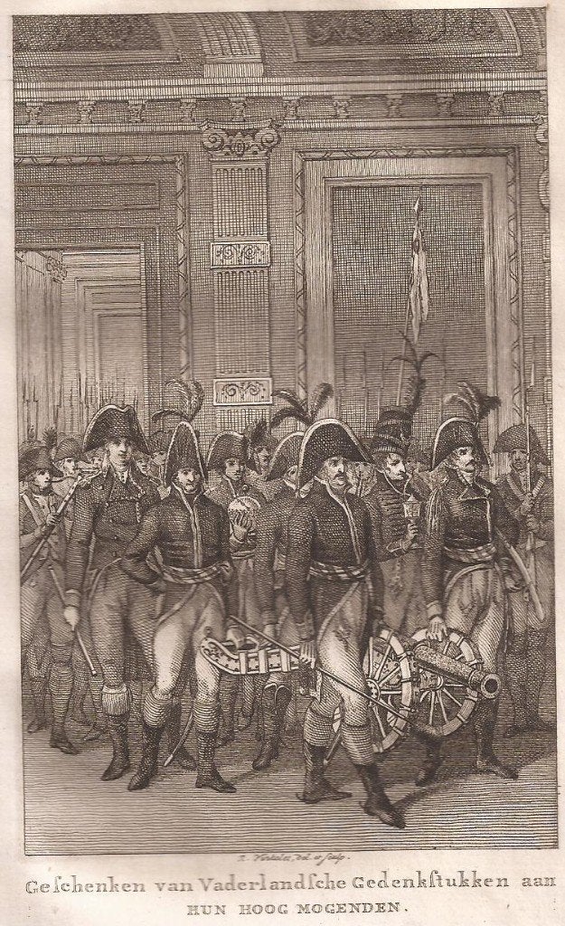 Geschenken van Vaderlandsche Gedenkstukken aan hun hoog mog, Antiek en Kunst, Ophalen of Verzenden, 9 cm, 16 cm, 1700 - 1799