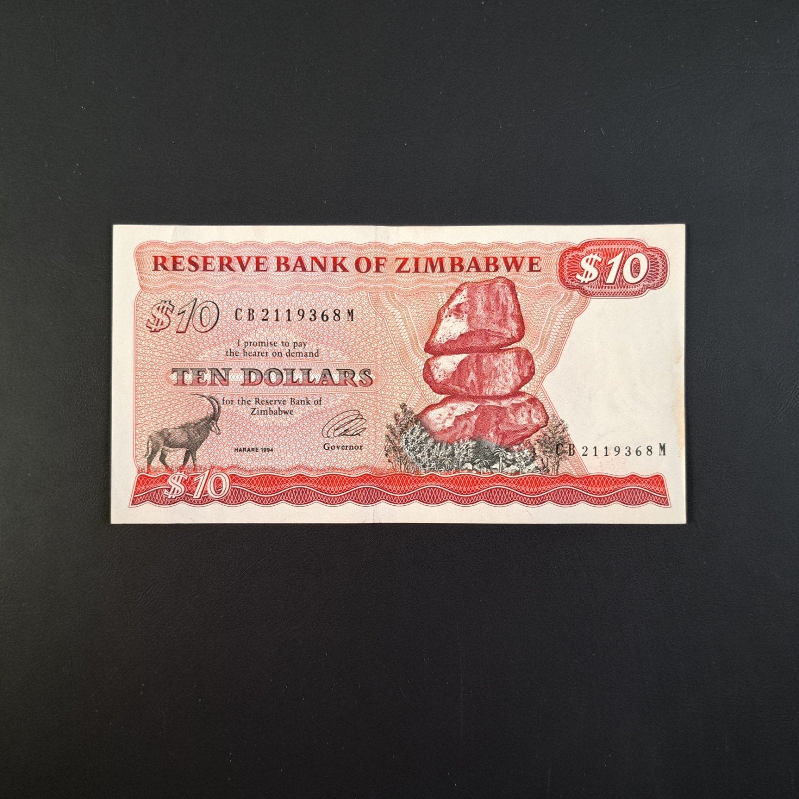 10 dollar Zimbabwe #054, Verzenden, Zimbabwe, Los biljet