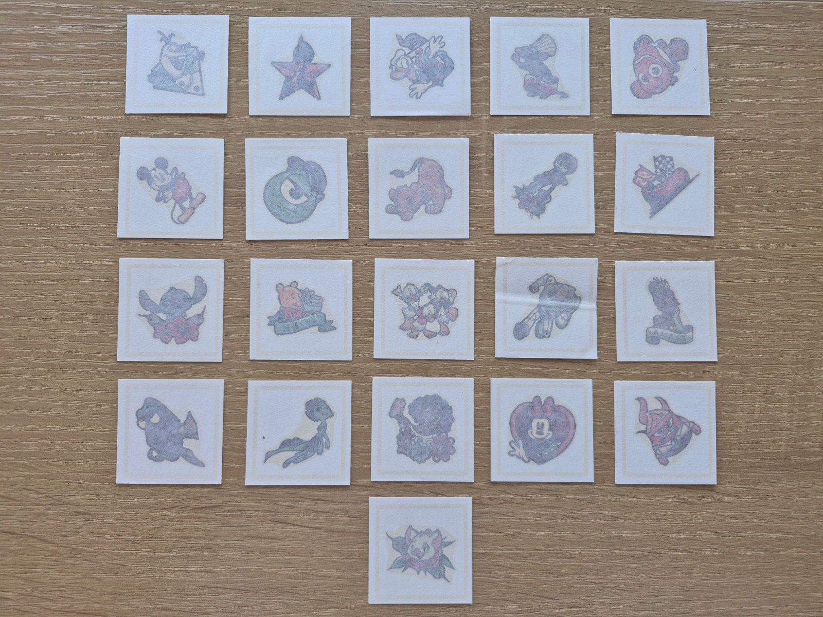 Disney plaktattoo's (21 stuks), Ophalen of Verzenden, Overige figuren, Nieuw