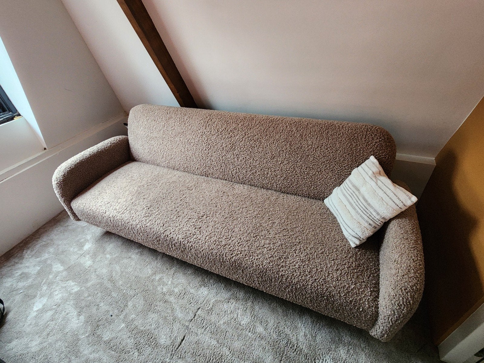 Jysk slaapbank, Teddy, 150 tot 200 cm, 75 tot 100 cm, Ophalen of Verzenden