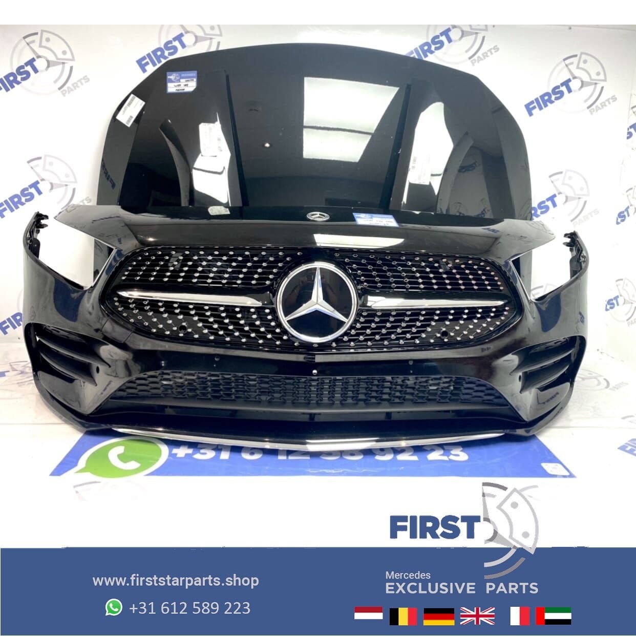 W177 V177 GT A35 AMG LINE VOORKOP KOSMOS ZWART Mercedes A Kl, Gebruikt, -, Voor, Ophalen of Verzenden