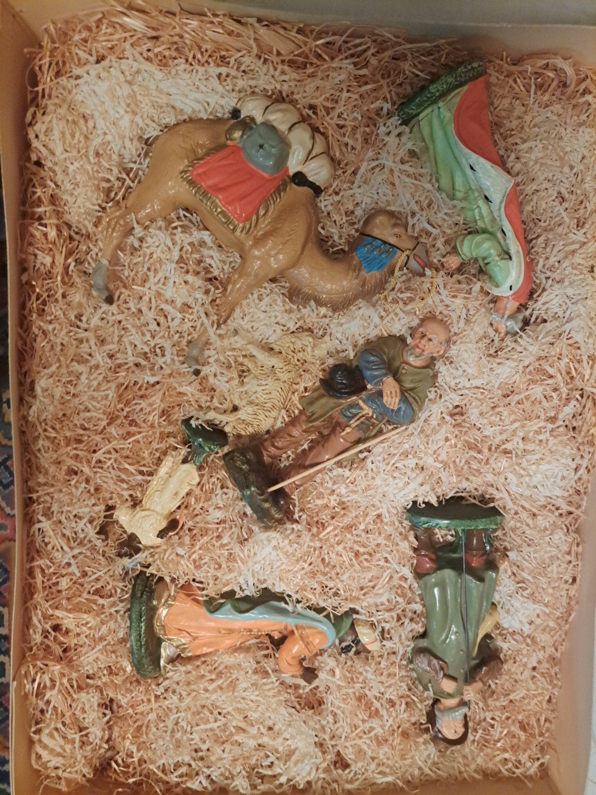 marolin Grote collectie kerststalfiguren - Meeste compleet, Ophalen, Gebruikt, Religie