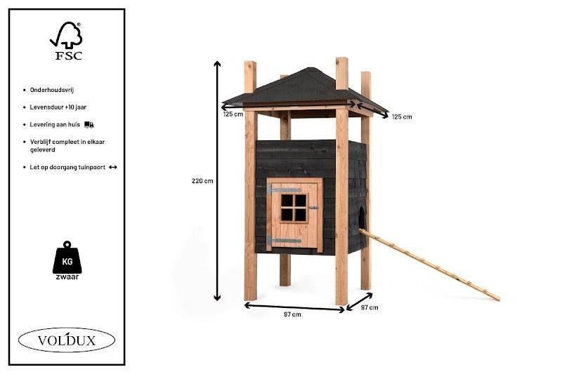 Konijnenhok Hooiberg Teun, 110 cm of meer, Nieuw, Ophalen of Verzenden, 90 cm of meer