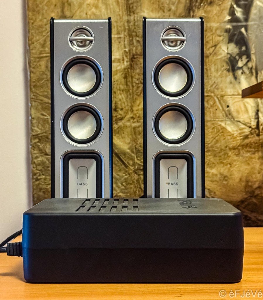 Philips PC luidsprekerset MMS 321, Ophalen, Stereo speakers, Philips, Gebruikt