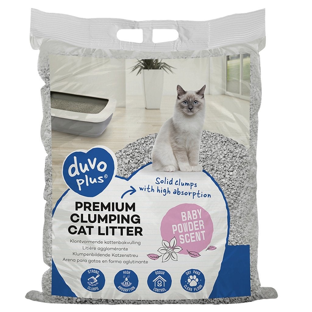 kattenbakvulling klontvormend babypoeder 12 kg nu €10,-, Ophalen, ., Nieuw, Duvoplus