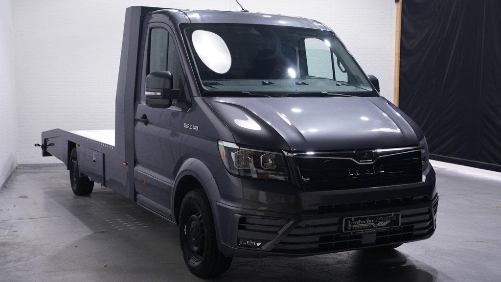 MAN TGE 2.0 TDI 140 pk Autotransporter Airco, Luchtvering Ap, Auto's, Voorwielaandrijving, Stof, Gebruikt, 4 cilinders