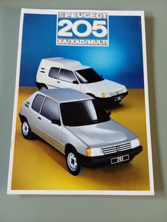 Peugeot 205 XA / XAD / Multi 1987 8 pag., Verzenden, Zo goed als nieuw, Peugeot