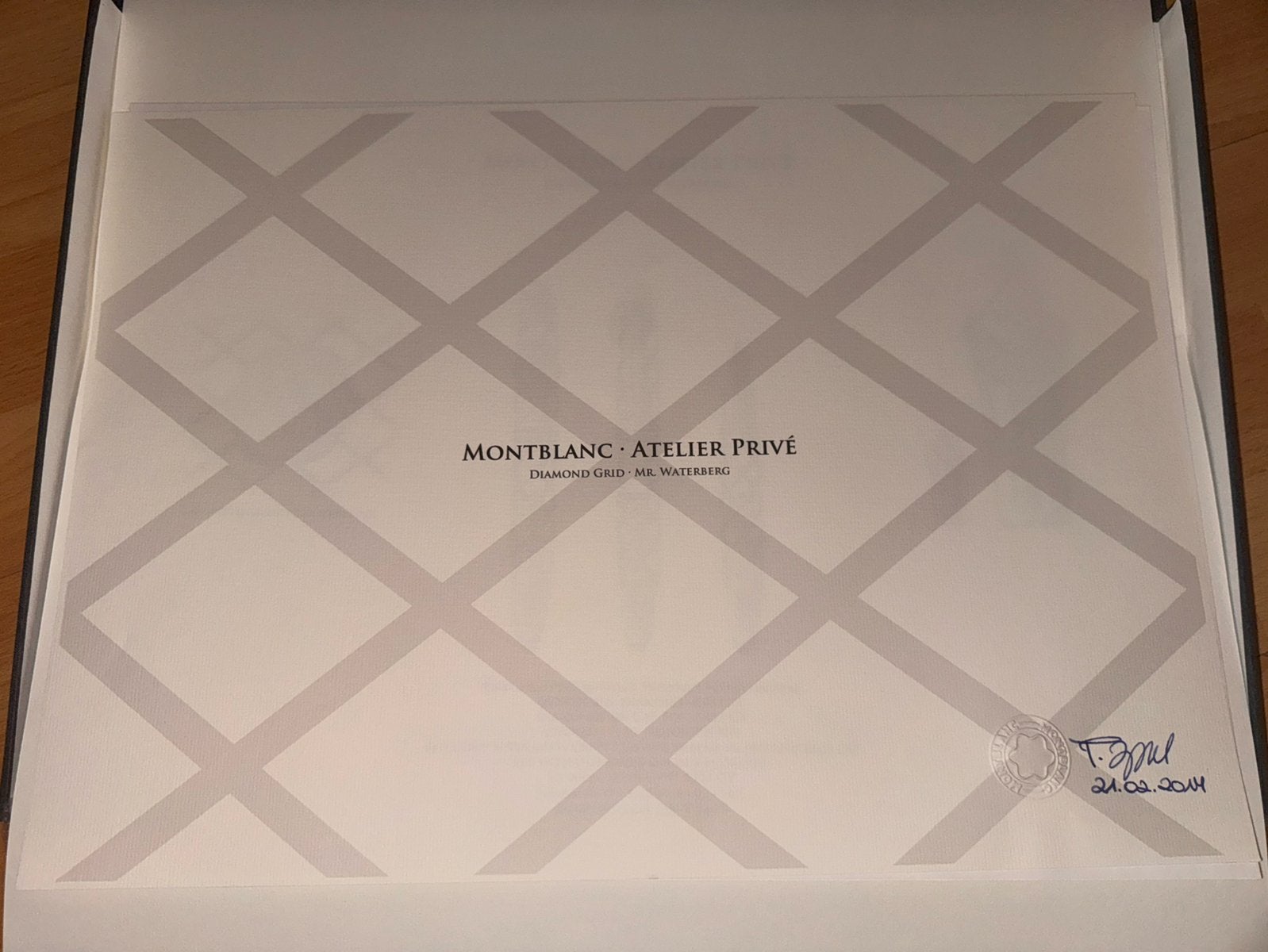 ZEER ZELDZAAM MONTBLANC ATELIERPRIVÉ ORIG.BESPOKE DESIGN2014, Ophalen of Verzenden, Zo goed als nieuw