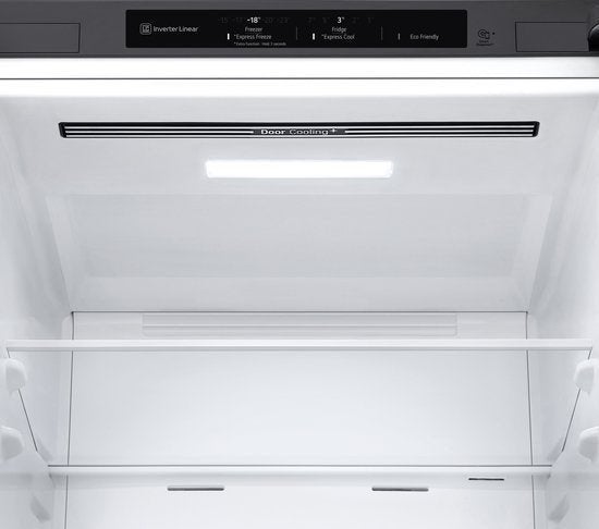 LG koelkast GBP62PZNAC - 384L - RVS, 200 liter of meer, Met aparte vriezer, Nieuw, Energieklasse A of zuiniger