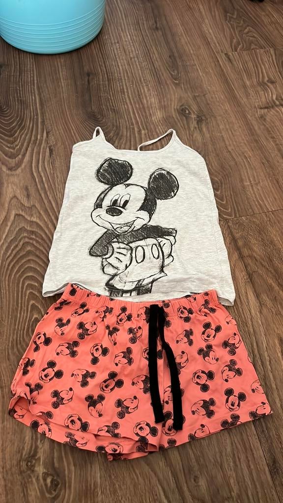 Mickey Mouse pyjama zomermaat XS, Verzenden, Zo goed als nieuw, Maat 34 (XS) of kleiner