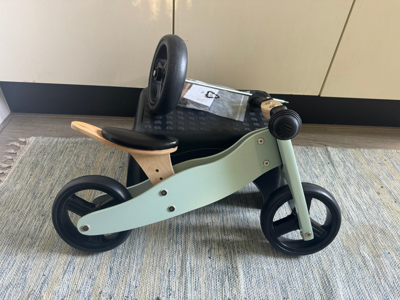 ZGAN houten 2-in-1 Loopfiets / Driewieler VANDAAG OPHALEN, Ophalen, Zo goed als nieuw, Loopfiets