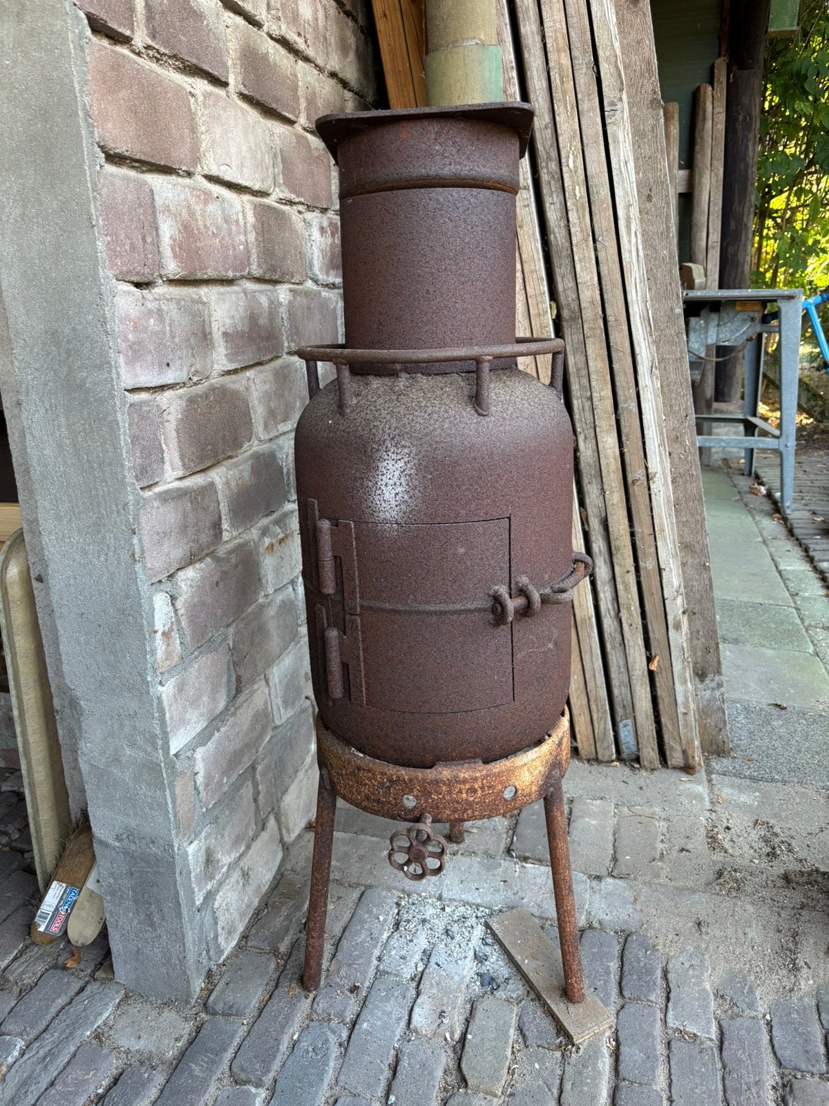 Leuke houtkachel, Tuin en Terras, Tuinhaarden, Ophalen, Gebruikt