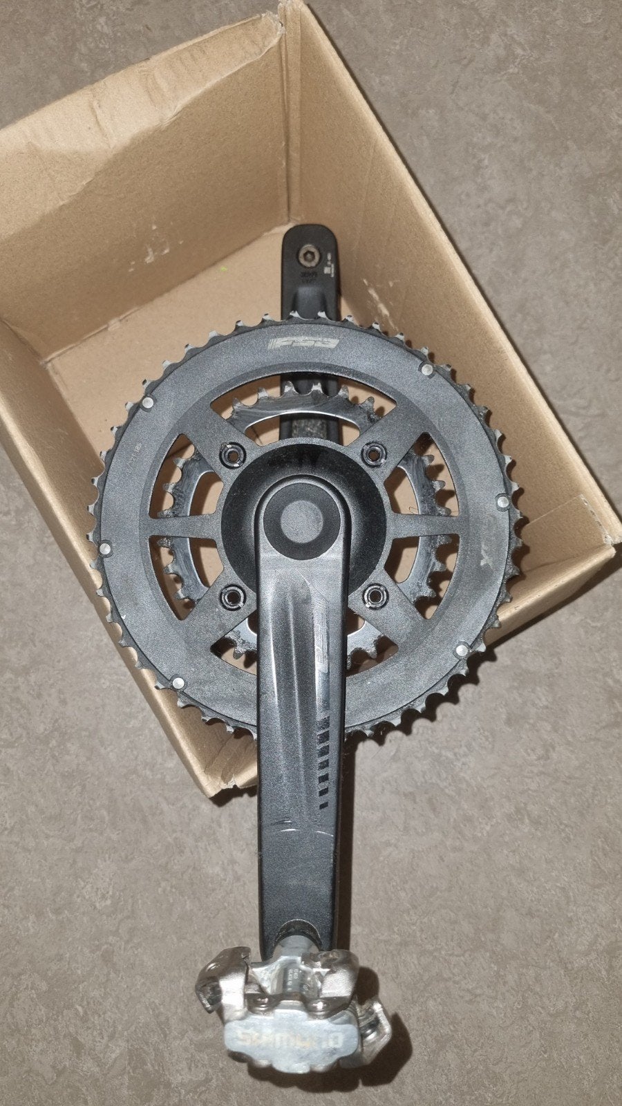 FSA gravel Crankstel met spd pedalen 172.5 (48/32, Gebruikt, FSA, Stadsfiets, Aluminium