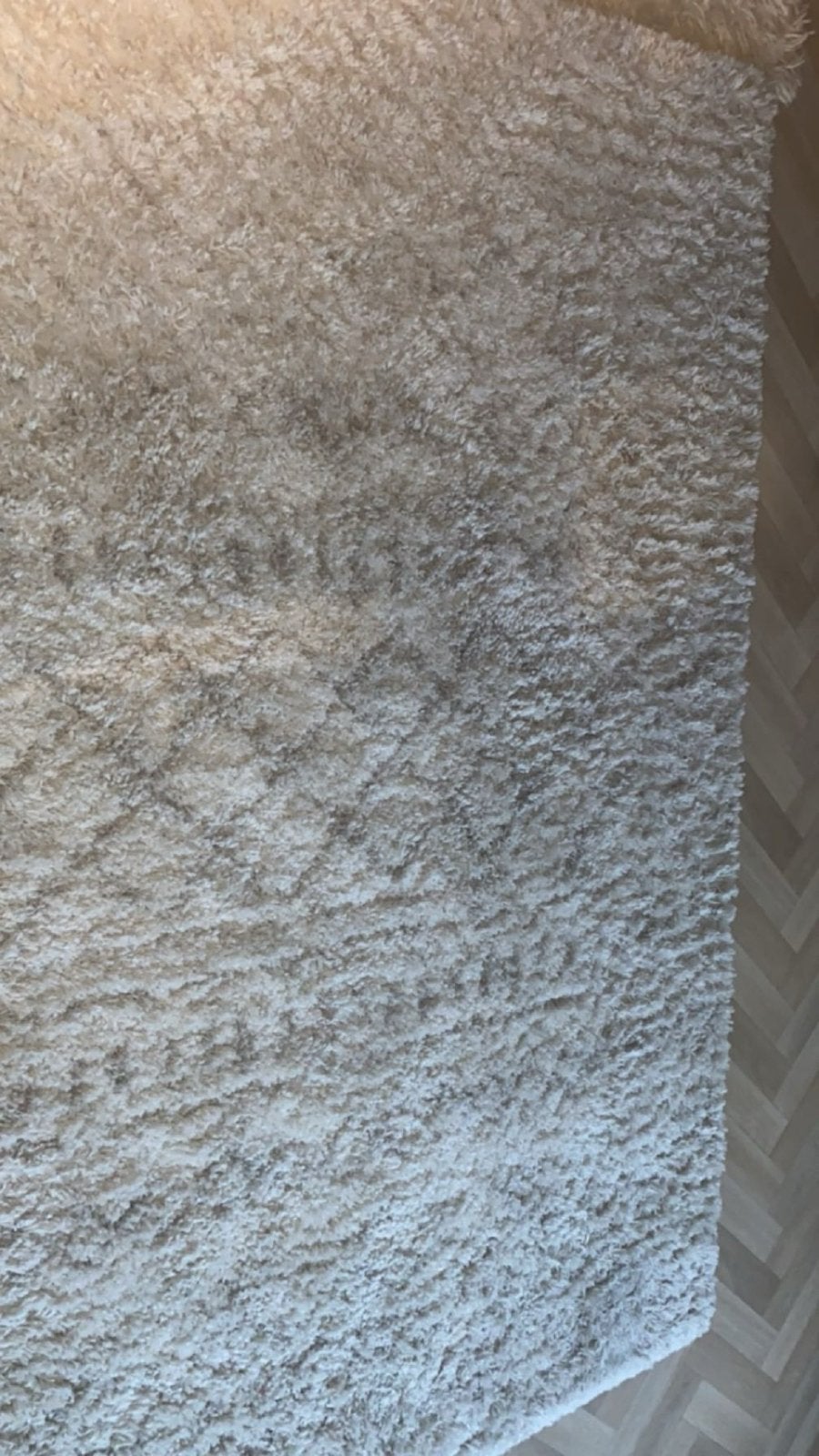 2x Tapijt - Crème/Beige - Goede staat, Ophalen, Gebruikt, 200 cm of meer, Crème