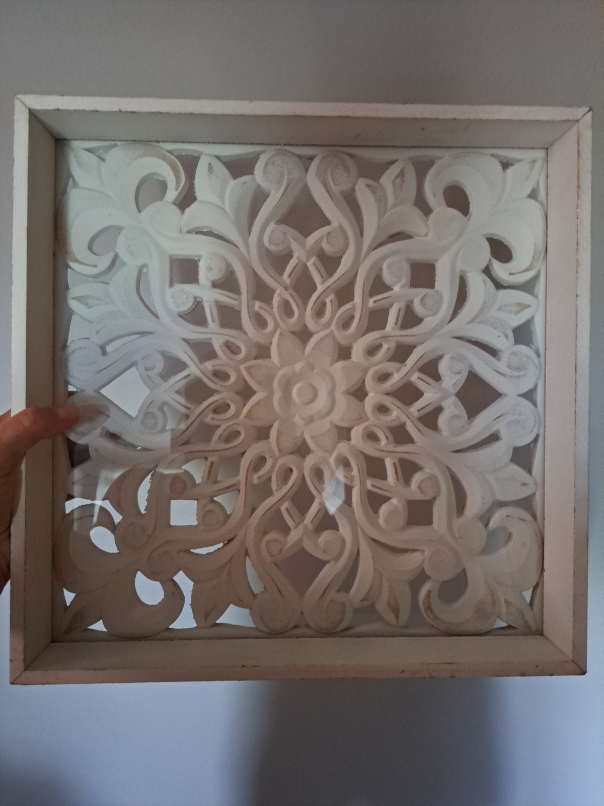 dienblad / ornamenten, Ophalen, 35 cm, Hout, Decoratieobject