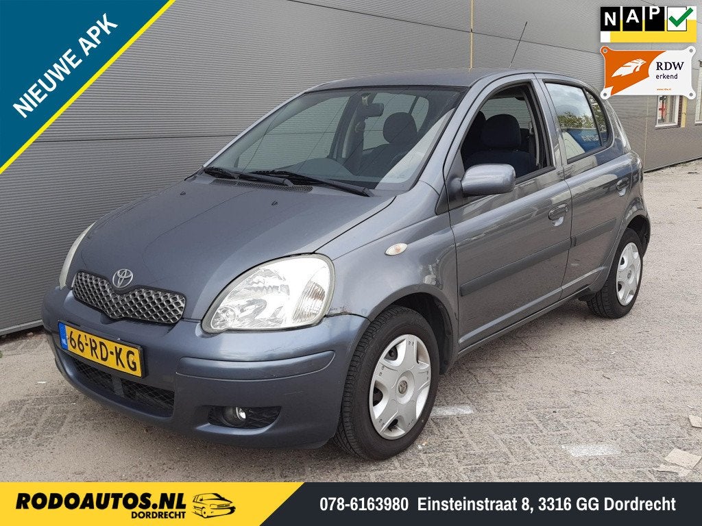 Toyota Yaris 1.0 VVT-i S-Line 5Drs Nieuwe APK ✅ (bj 2005), 65 pk, Gebruikt, 31 €/maand, 4 cilinders