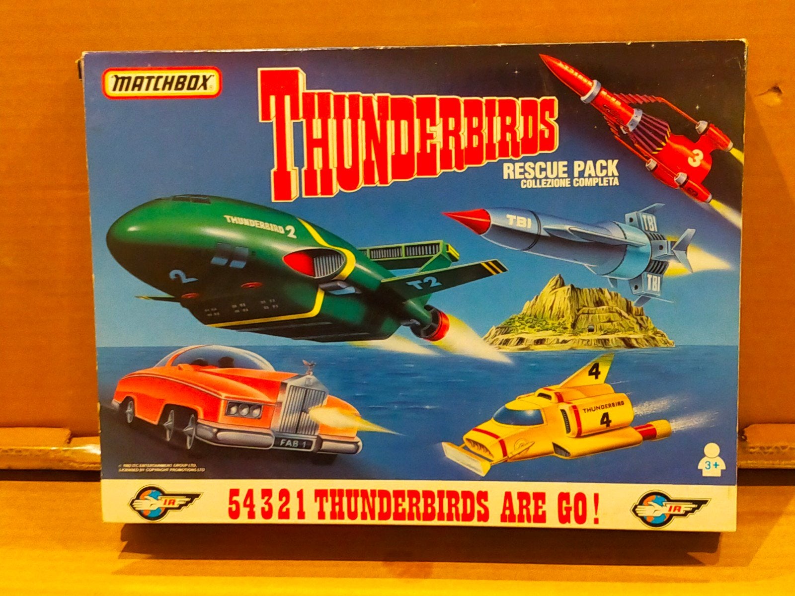 Thunderbirds set van Matchbox uit 1992, Ophalen of Verzenden, Zo goed als nieuw, Tv, Beeldje, Replica of Model