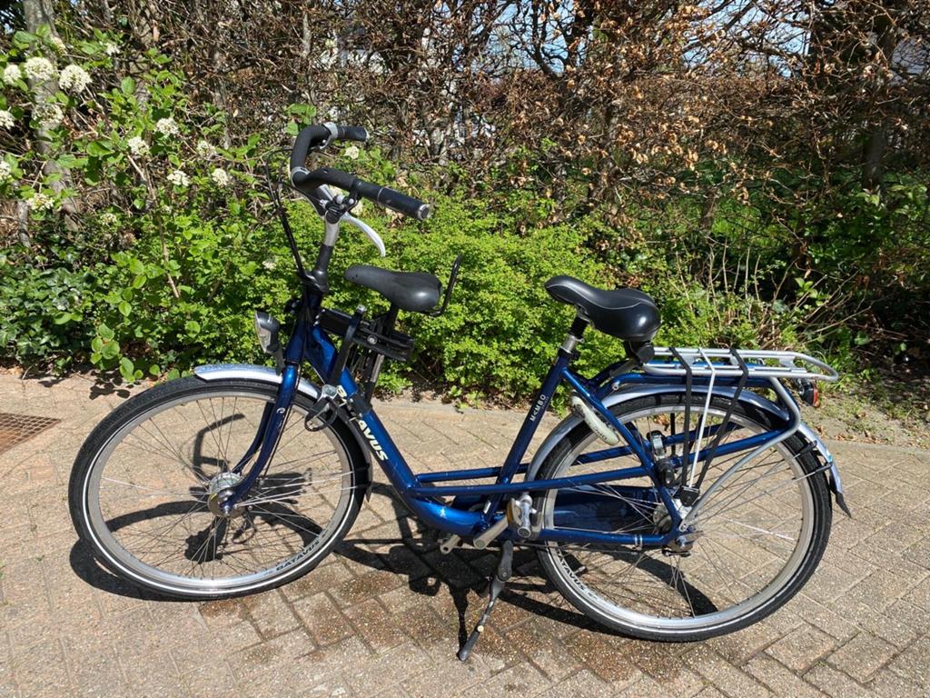 Batavus Mambo Deluxe met voorzitje, Ophalen, Gebruikt, Voorzitje, Voetsteuntjes