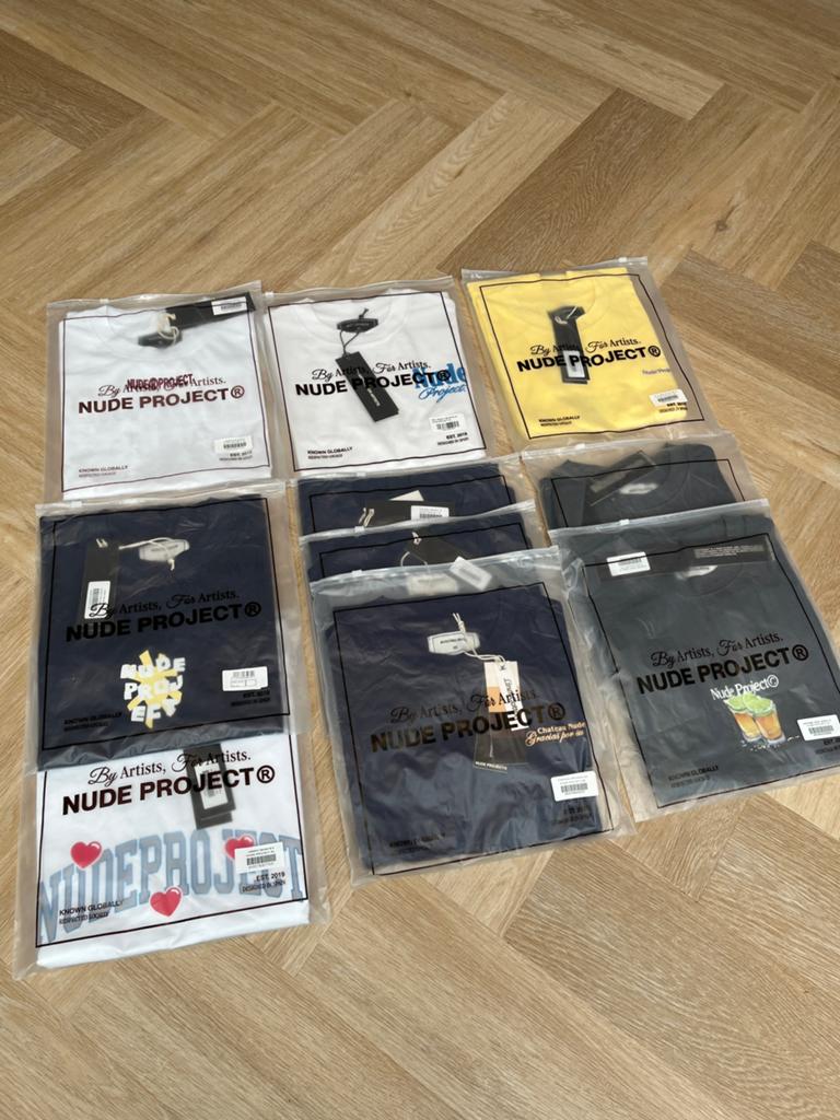 Partij Nude Project T-Shirts XS/S – Nieuw met labels, Nude Project S.L., C/ Pujades 81, 08005 Barcelona, Spanje, Wit, Nieuw
