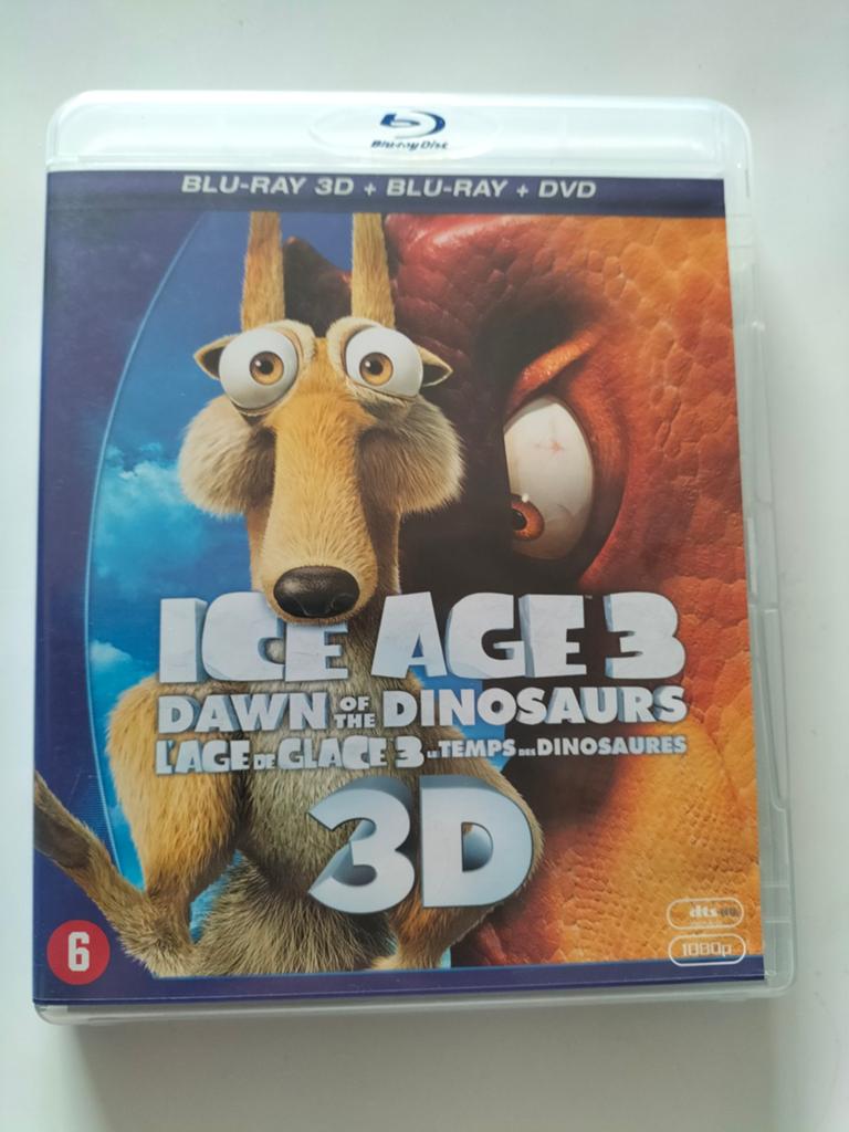 Ice Age 3: Dawn of the Dinosaurs 3D Blu-ray + DVD, Ophalen of Verzenden, Zo goed als nieuw, Tekenfilms en Animatie