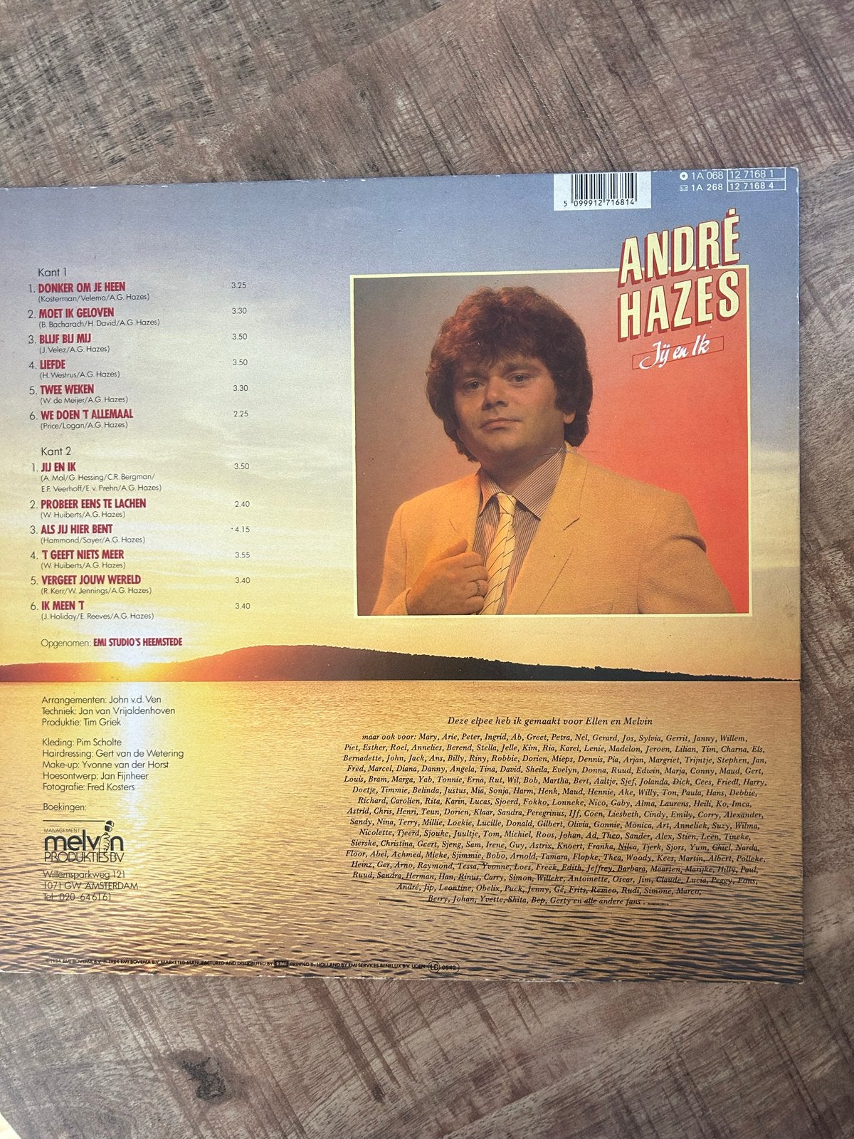 André Hazes - Jij en Ik LP (1980), LP, Gebruikt, Originele persing, Ophalen of Verzenden