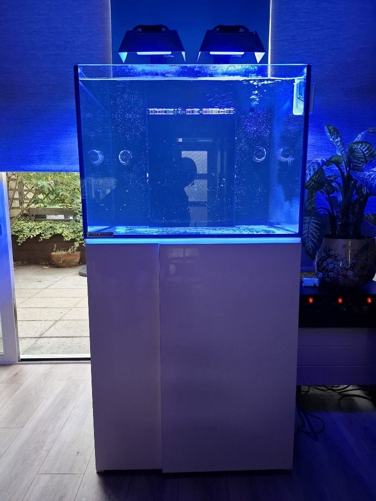 Aqua Medic Armatus 300 XD white + sump, Dieren en Toebehoren, Ophalen, Inclusief toebehoren, Zo goed als nieuw, Leeg aquarium