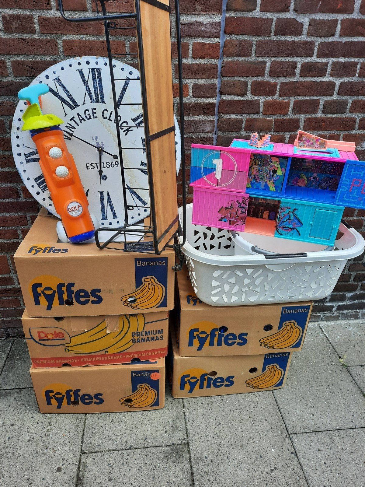 rommelmarktspullen .., Ophalen