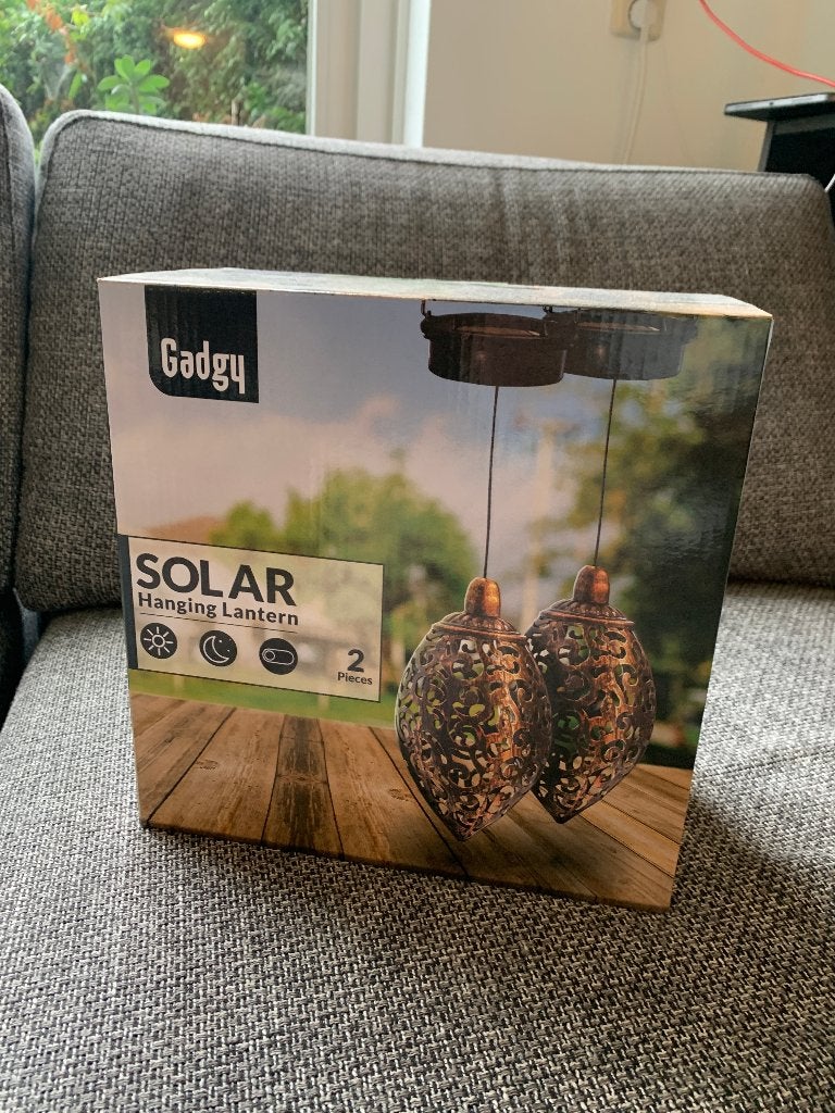 Gadgy Solar Hanging Lanterns 2PCS Outdoor Garden Lights, Tuin en Terras, Buitenverlichting, Ophalen of Verzenden, Zonne-energie