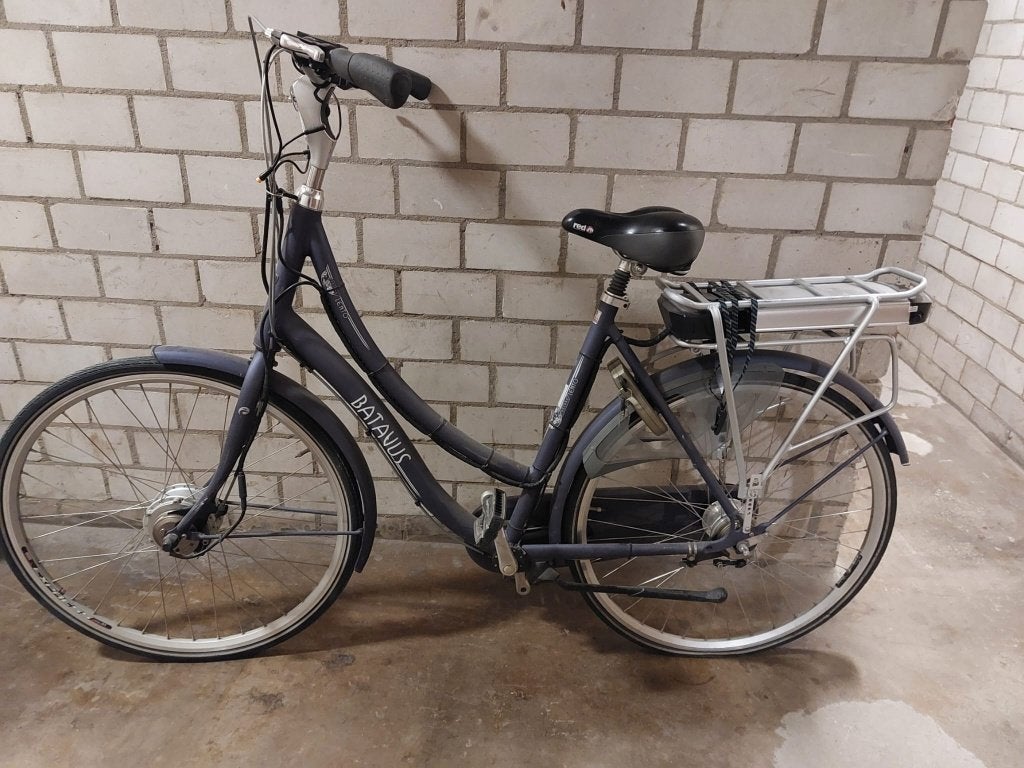 Elektrische fiets (ombouwset) – Batavus stadsfiets, Ophalen, Gebruikt, Batavus, 55 tot 59 cm