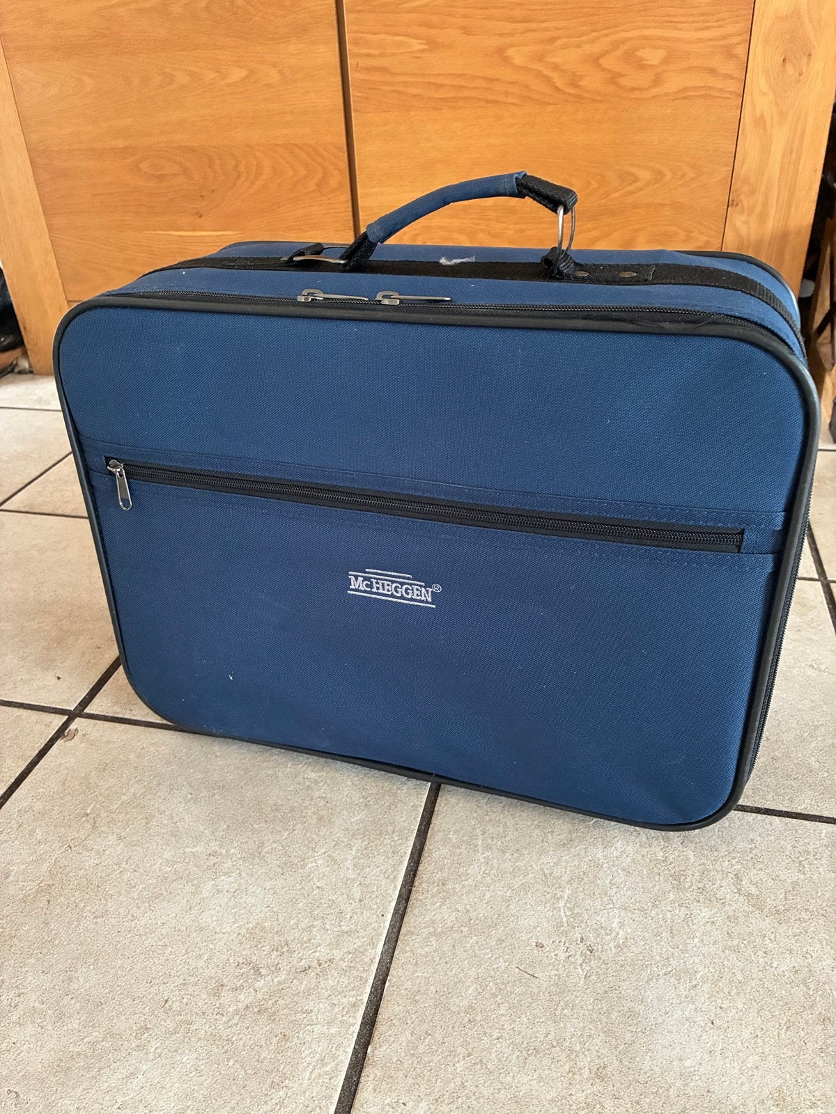 Blauw McHeggen Koffertje - Handbagage/Korte Reizen, 40 tot 60 cm, 30 cm of meer, Blauw, Ophalen of Verzenden