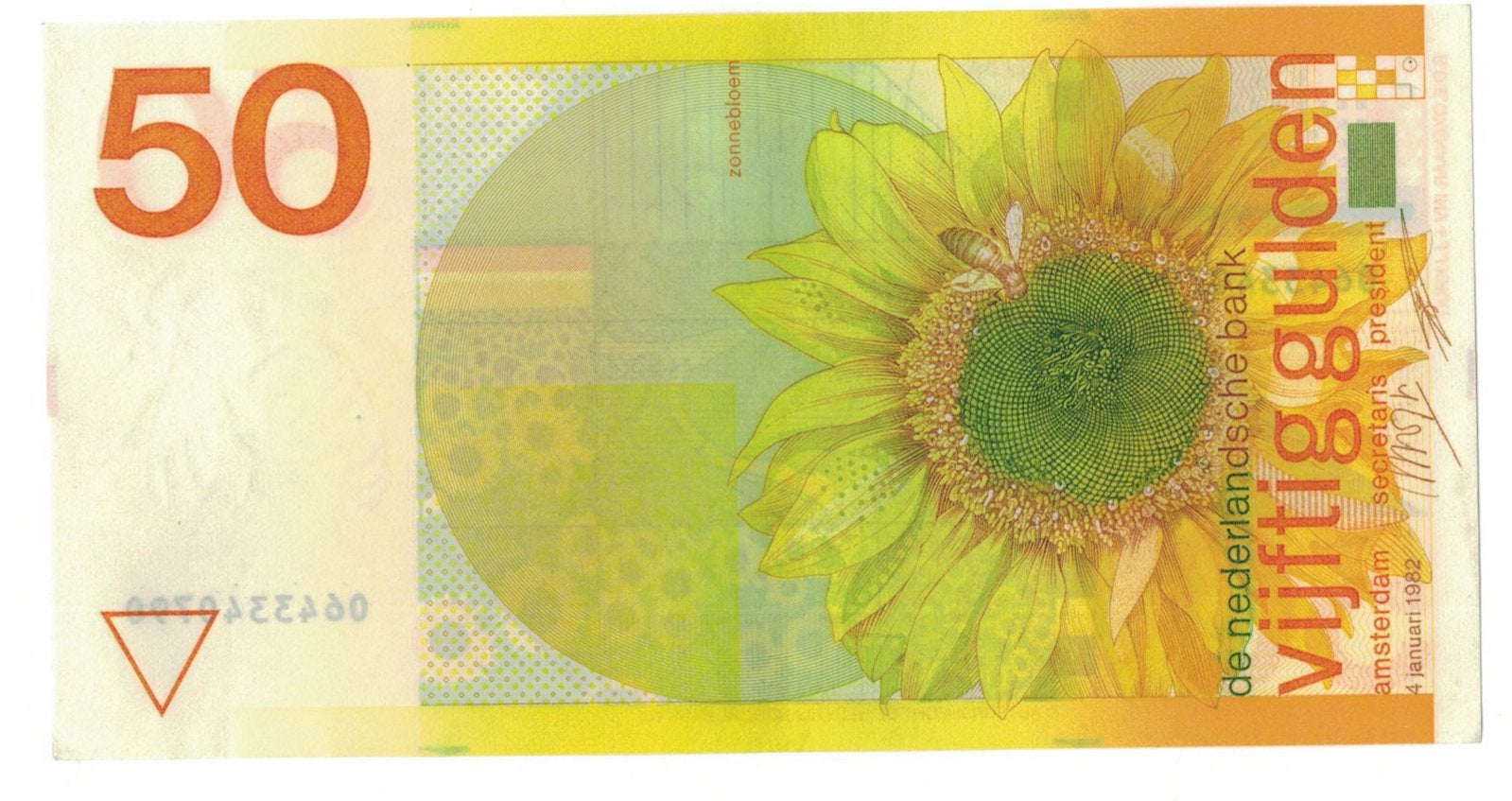 50 Gulden Zonnebloem 1982, Verzenden, 50 gulden