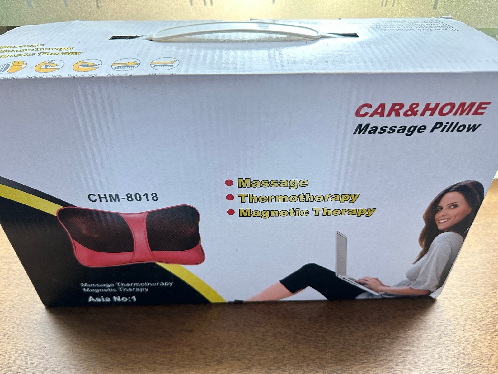 CAR&HOME Massage Kussen CHM-8018 met Warmte en Magnetische T, Ophalen of Verzenden, Nieuw, Massagestoel of Kussen