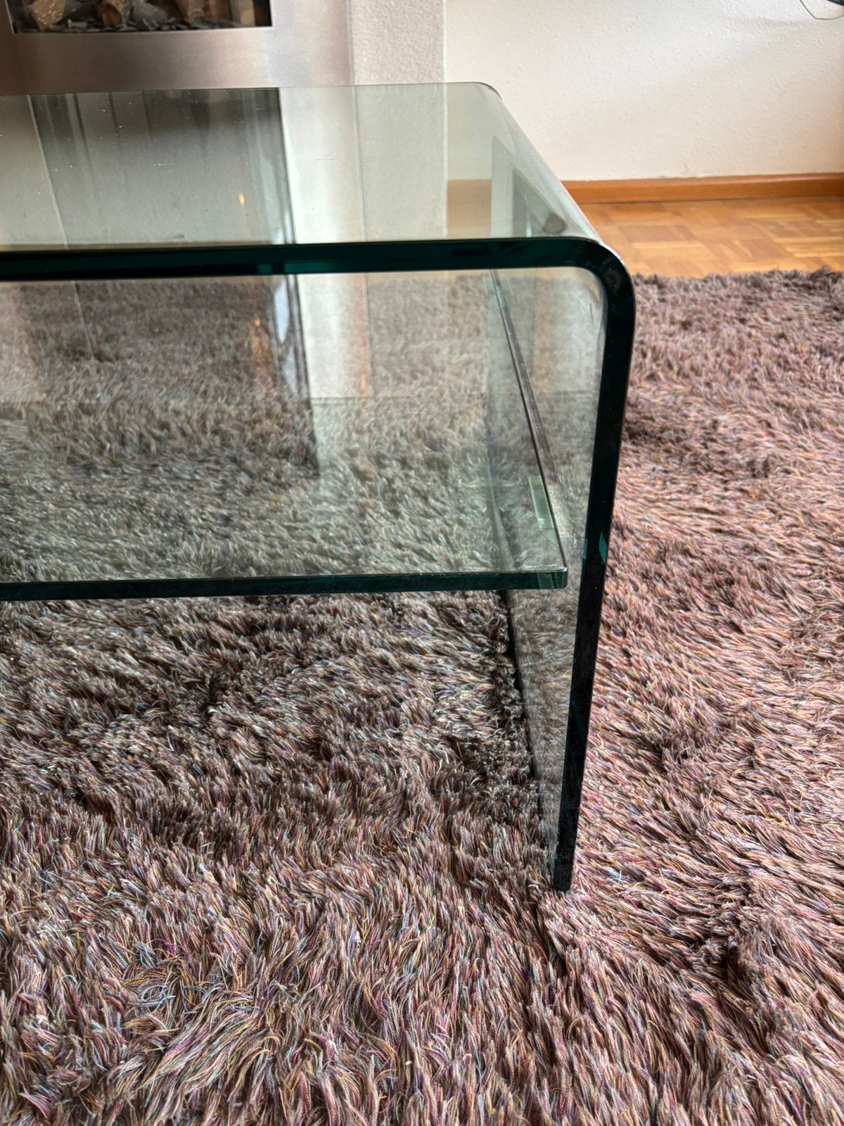 FIAM design volglas salon tafel 1200 x 600, Huis en Inrichting, Ophalen, Modern design, 100 tot 150 cm, 50 tot 100 cm
