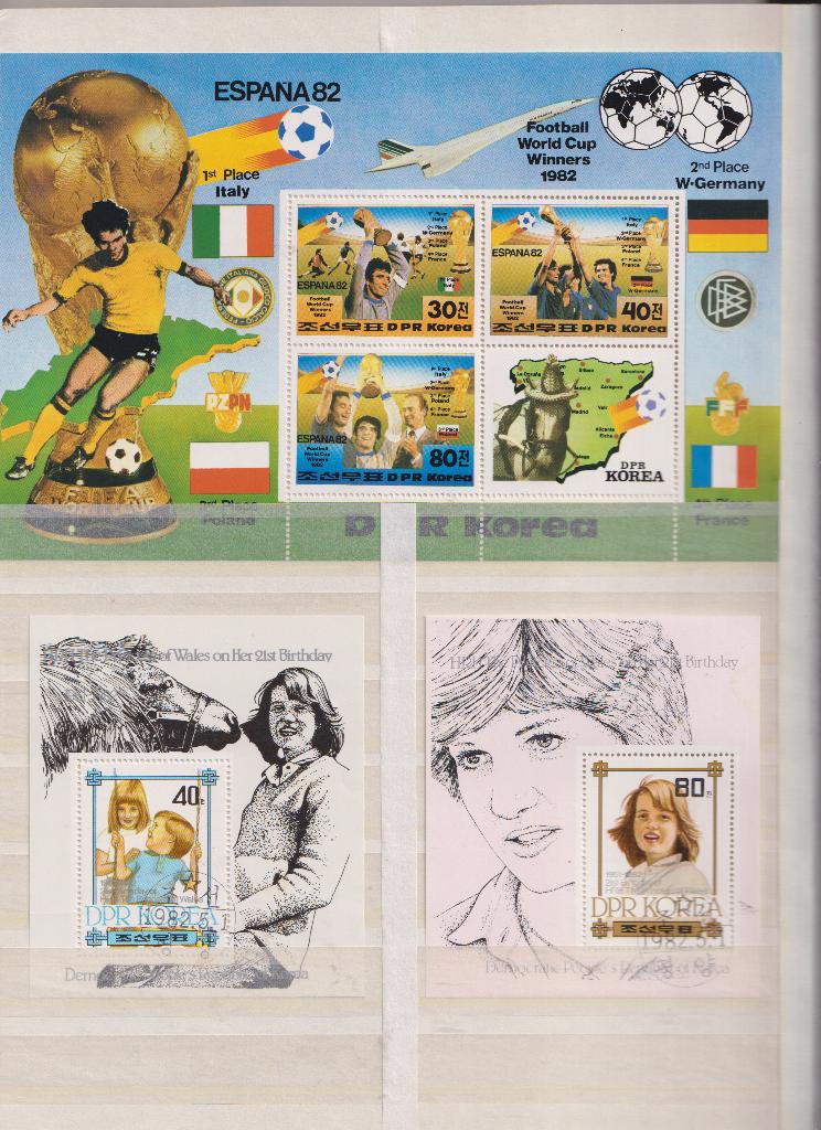 Noord Korea 1965 tm 2002 in Dik Fil-I-Safe Stockb. Delen 1+2, Verzenden, Gestempeld, Overige thema's