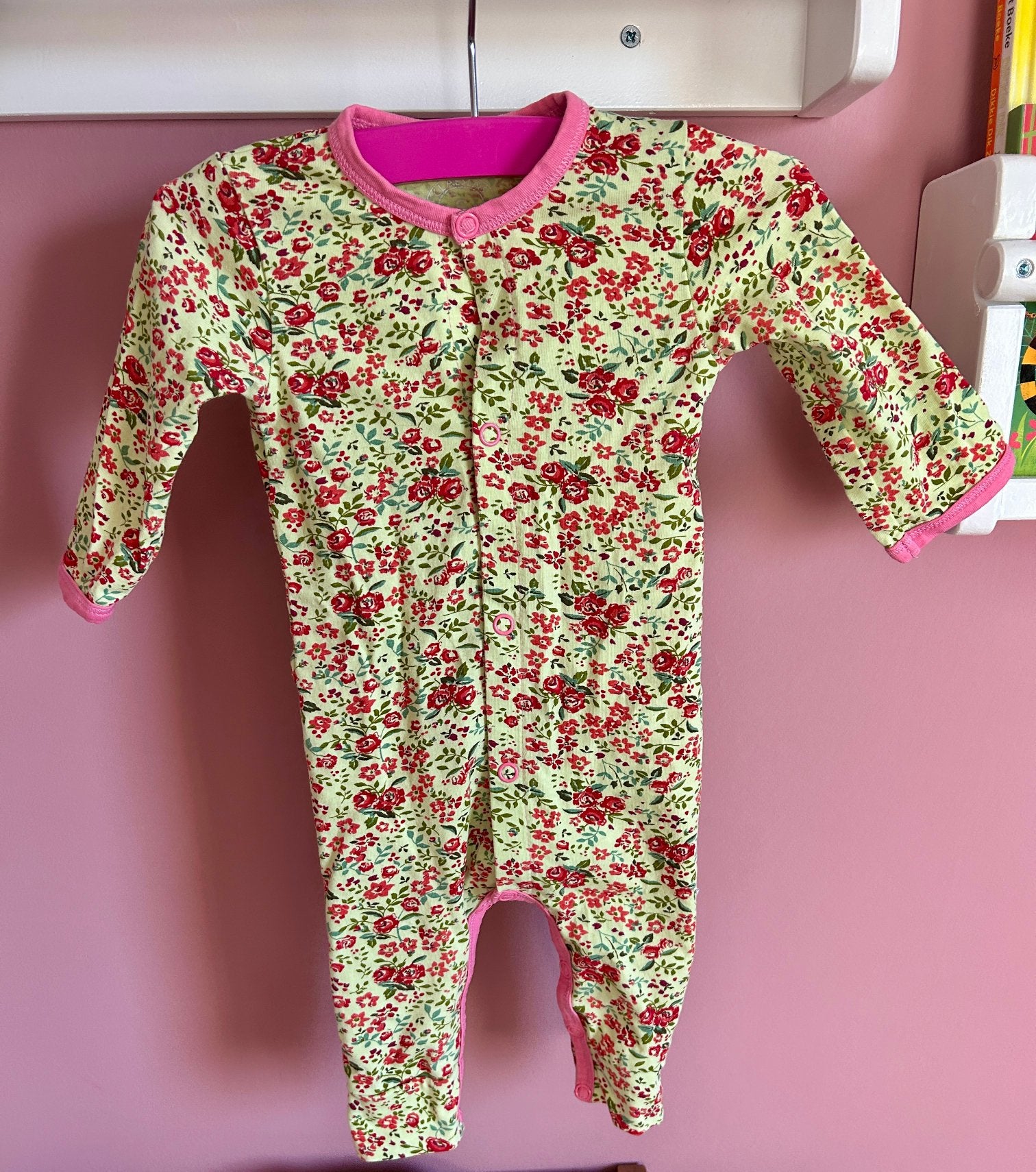 Baby boxpakje Claesen’s maat 56/62 groen met bloemen, Ophalen of Verzenden, Zo goed als nieuw, Meisje, Pakje