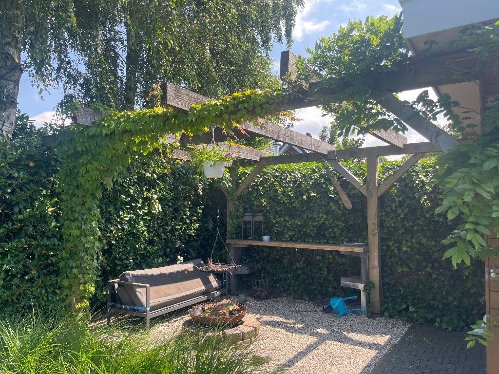 Douglas Pergola / Overkapping Constructie 4 x 5 meter, Ophalen, Zo goed als nieuw, Tuinpaviljoen