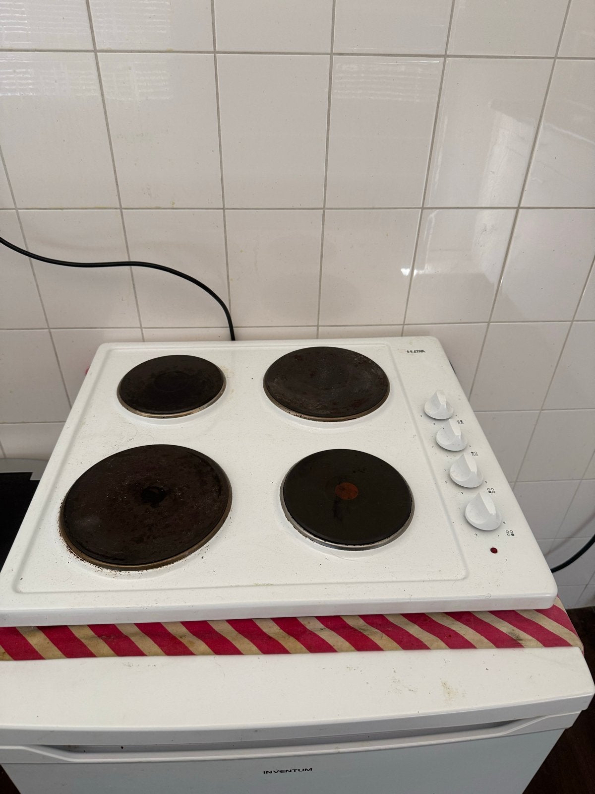 Elektronische Kookplaat - ETNA, Ophalen, Gebruikt, 4 kookzones, Vrijstaand