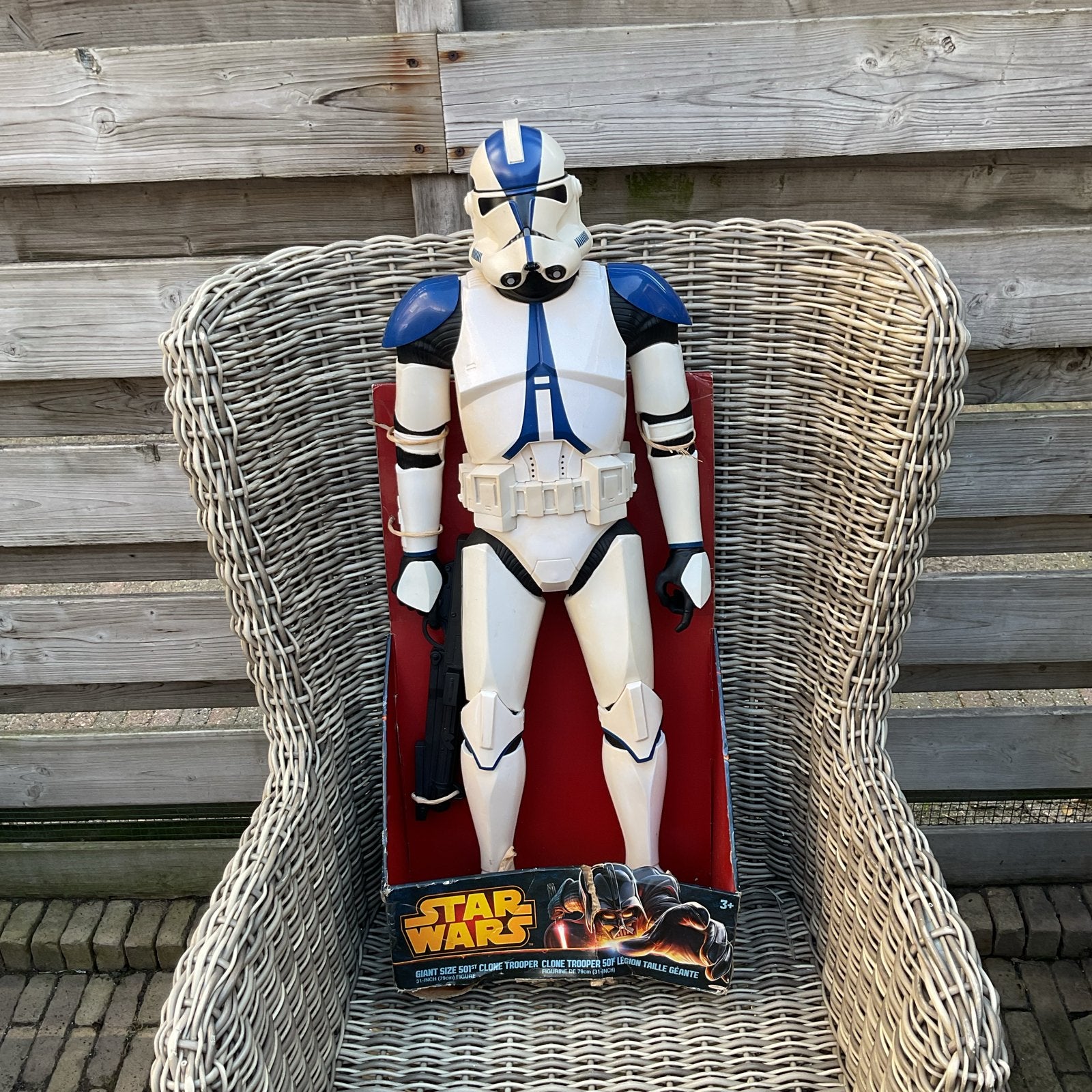 Jakks Pacific Giant 501st Legion Clone Trooper 2013 - 79cm, Ophalen of Verzenden, Gebruikt