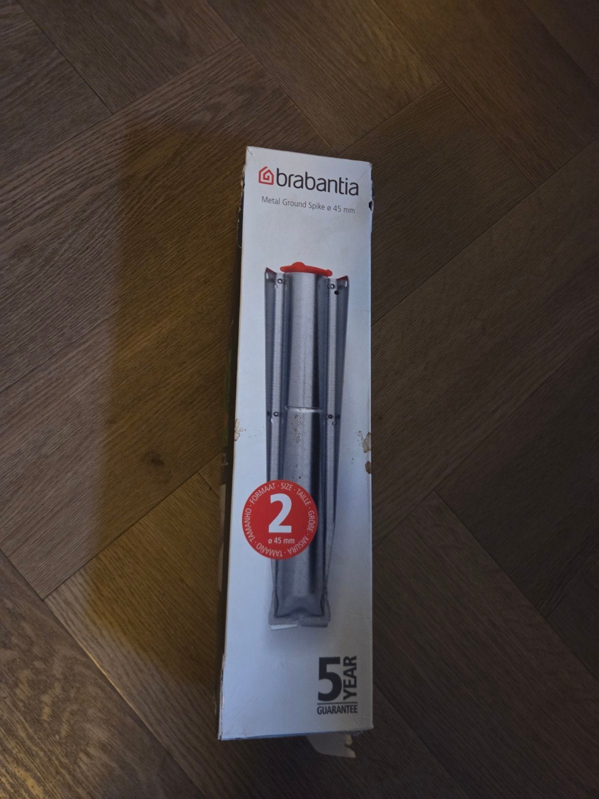 BRABANTIA Grondanker voor droogmolen zilver Ø 45 mm, Tuin en Terras, Ophalen of Verzenden, Nieuw, Overige typen
