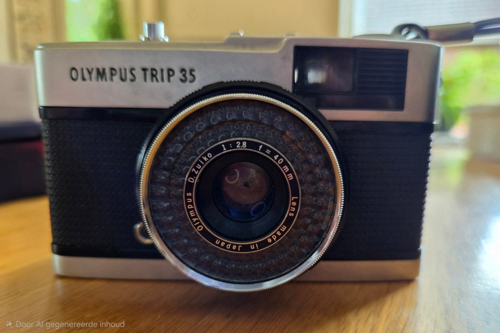 Olympus Trip 35 analoge camera met leren tasje, Audio, Tv en Foto, Fotocamera's Analoog, Ophalen of Verzenden, Gebruikt, Compact