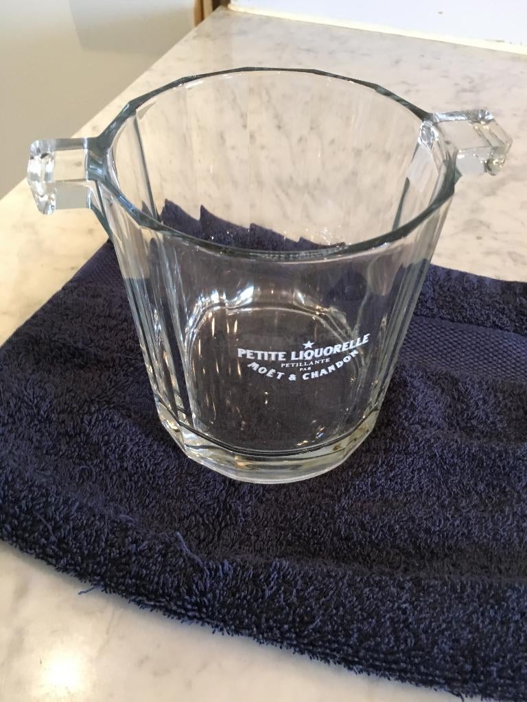 Moët & Chandon Glazen IJskontemmer / Koeler ZGAN!!!, Overige typen, Ophalen, Zo goed als nieuw, Glas