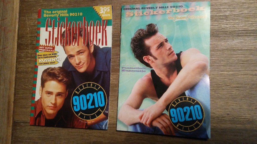 Beverly Hills 90210 film serie USA stickerboekjes stickers, Verzamelen, Verzenden, Zo goed als nieuw, Film, Tv of Omroep