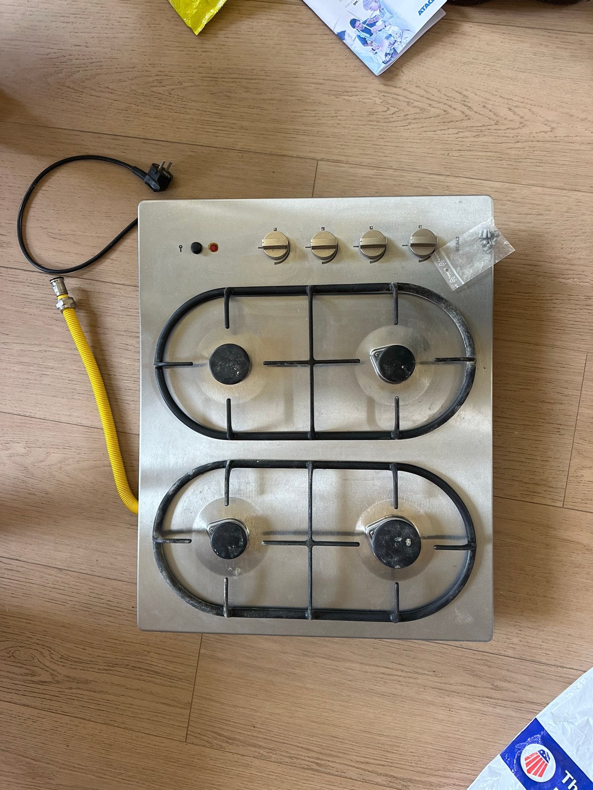 ATAG HG60.P Gas kookplaat - Inbouw - 640x518, Witgoed en Apparatuur, Kookplaten, Ophalen, Gebruikt, 4 kookzones, Inbouw