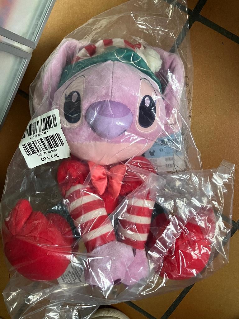 Nieuwe Angel ( Stitch ) Kerst knuffel - Disney store, Verzamelen, Disney, Ophalen of Verzenden, Overige figuren, Nieuw, Knuffel