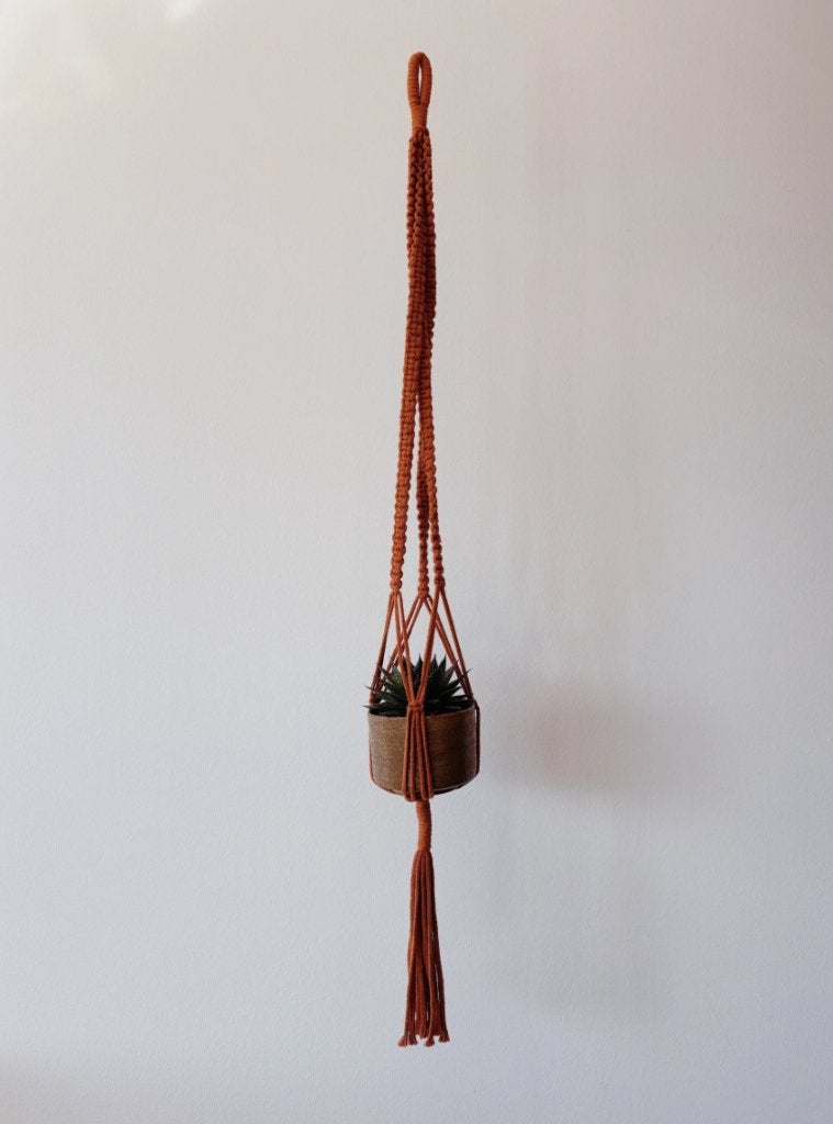 RETRO MACRAMÉ HANGER ORANJE | 135 CM (NIEUW), -, -, Nieuw, Ophalen of Verzenden
