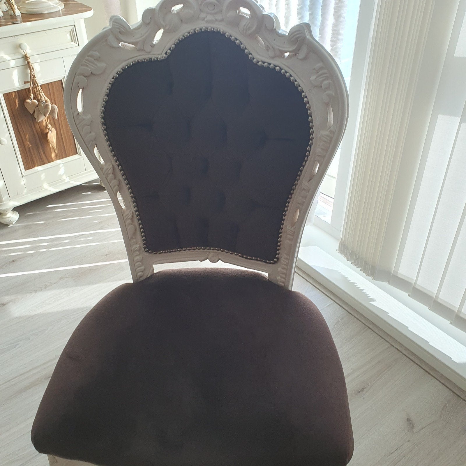 2 Franse Barokstoelen donker bruin, Ophalen