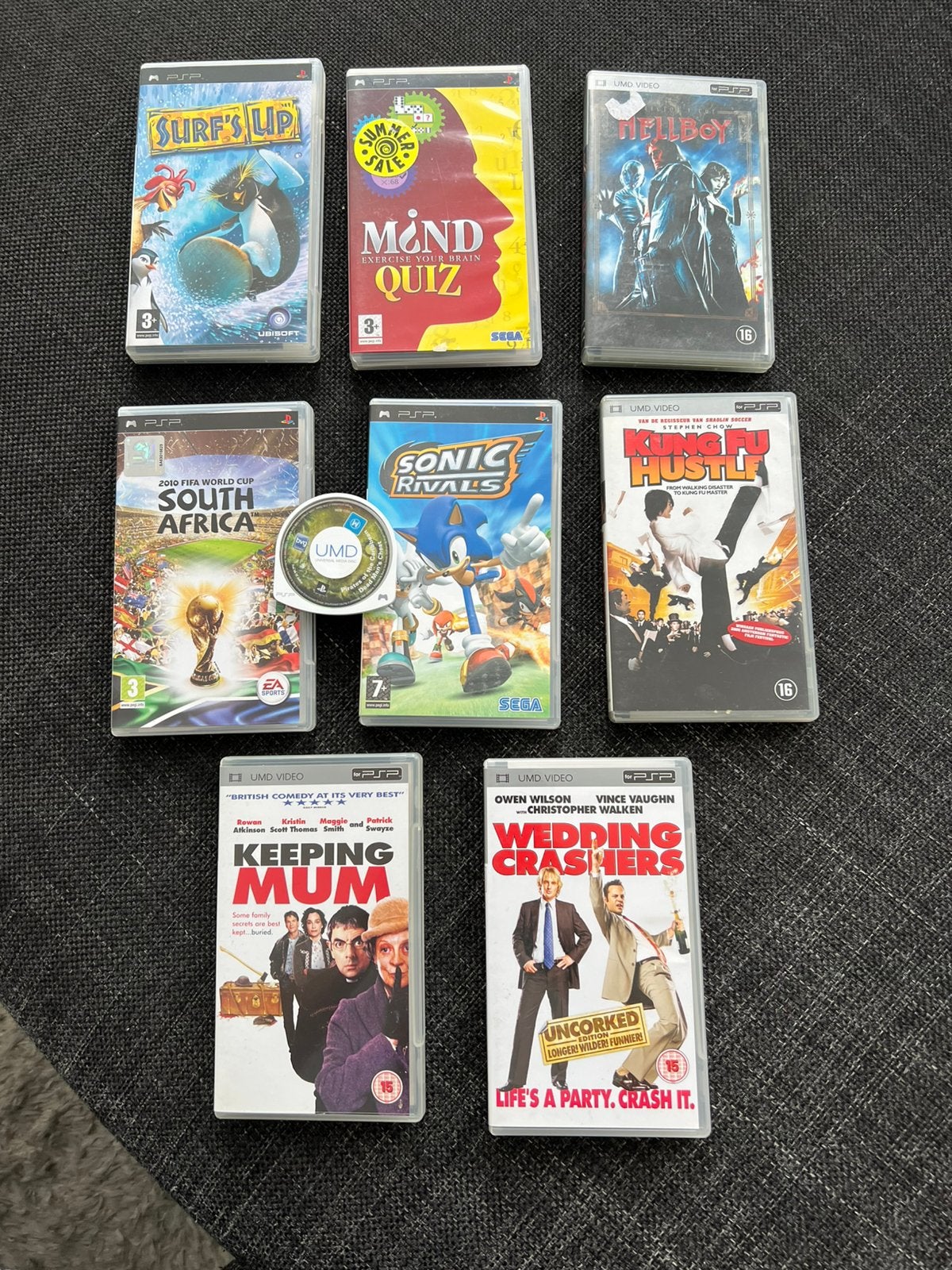 Psp sony spellen en films, Ophalen of Verzenden, Zo goed als nieuw
