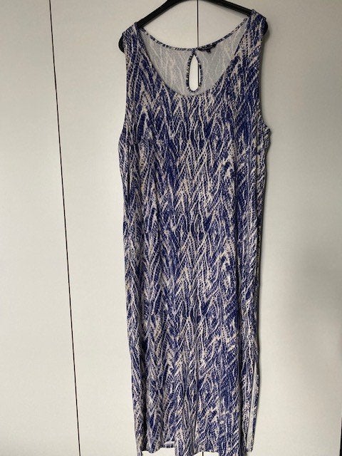 NIEUWstaat: lange zomer maxi-hemdjurk MS Mode stretch XL, Kleding | Dames, Ophalen, Blauw, Maat 46/48 (XL) of groter, Zo goed als nieuw